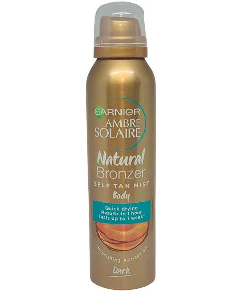 Garnier Ambre Solaire Natural Bronzer Self Tan Body Mist Dark