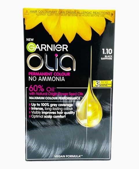 Garnier Olia Permanent Hair Color 1.10 Black Sapphire