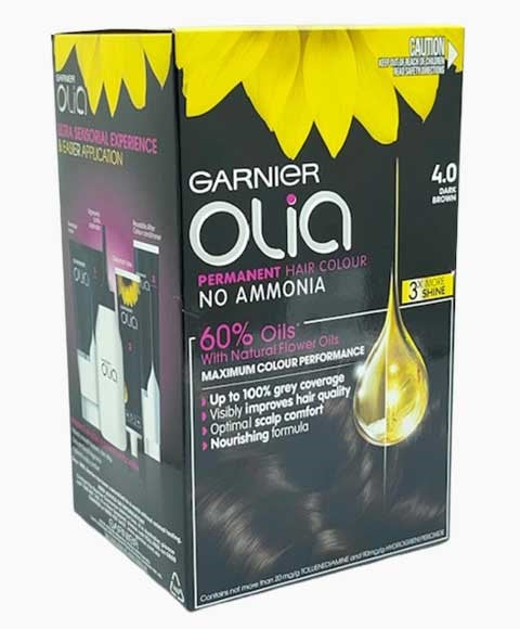 Garnier Olia Permanent Hair Color 4.0 Dark Brown