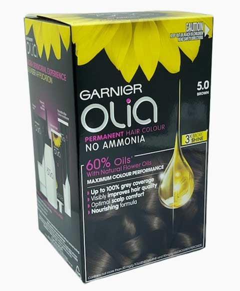 Garnier Olia Permanent Hair Color 5.0 Brown