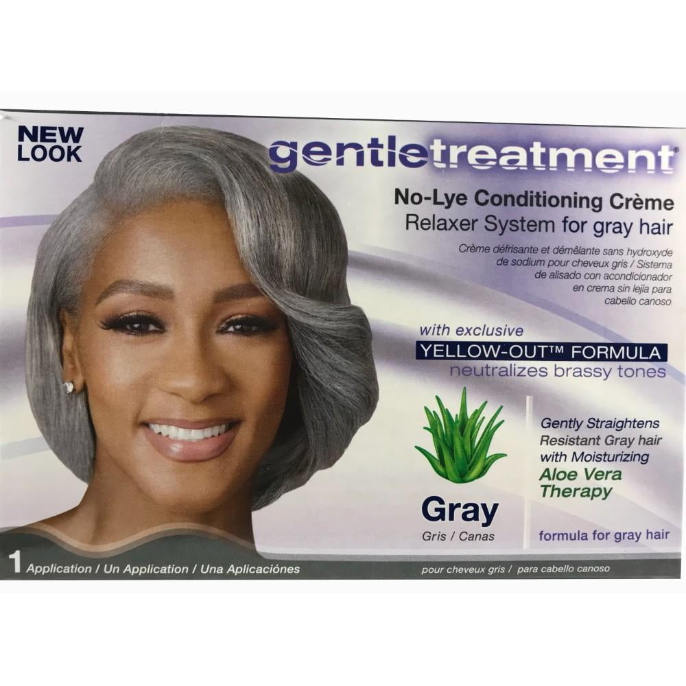 Johnson Products Gentle Treatment No Lye Conditioning Creme Relaxer For Gray Hair