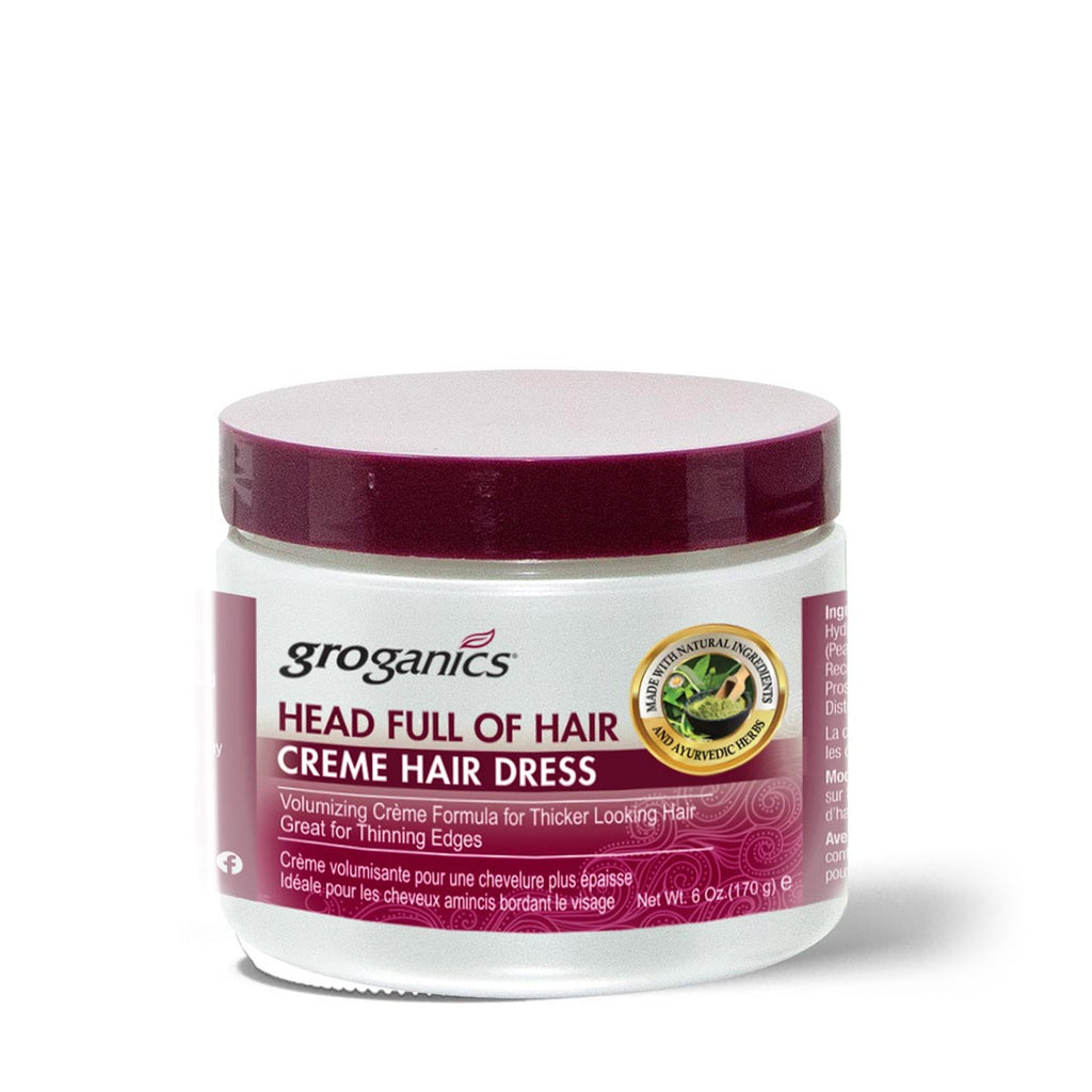 Groganics Head Full Of Hair Creme Volumizing Creme Hair Dress 170g