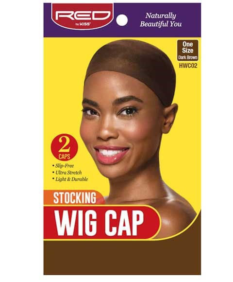 Red By Kiss Stocking Wig Cap Dark Brown HWC02