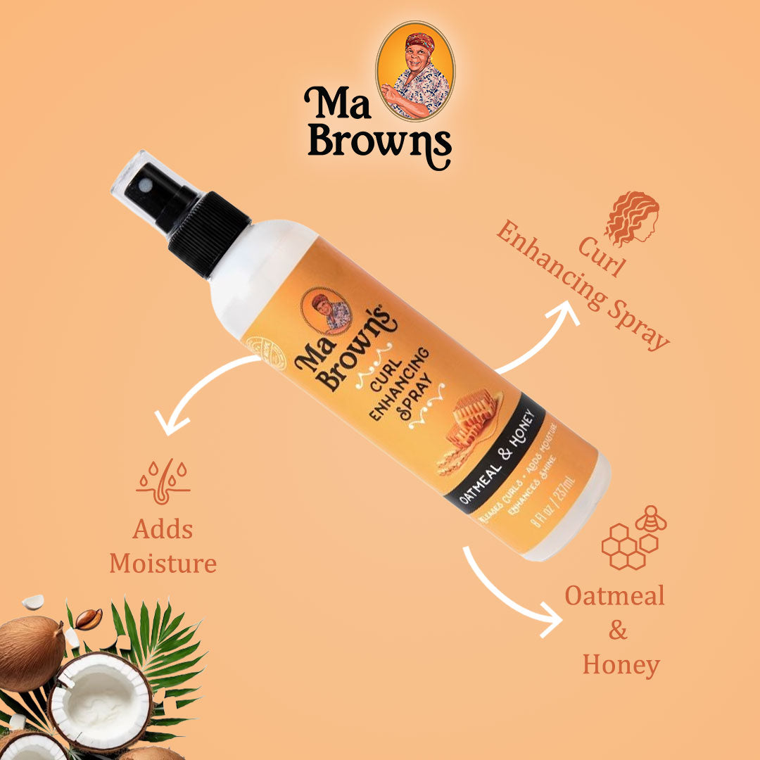 Ma Browns Curl Enhancing Spray With Oatmeal And Honey - 237ml