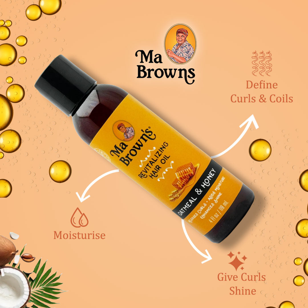 Ma Browns Revitalizing Hair Oil With Oatmeal And Honey - 119ml