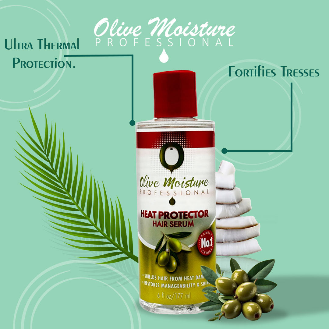 Olive Moisture Professional Heat Protector Hair Serum - 177ml