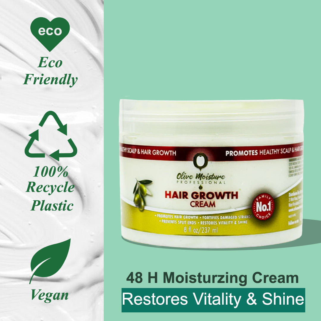 Olive Moisture Professional Hair Growth Cream - 237ml