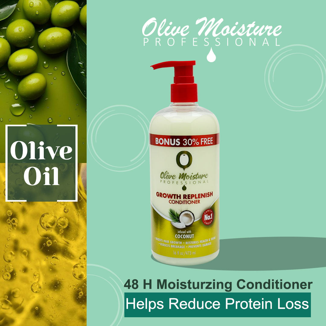 Olive Moisture Professional Growth Replenish Conditioner - 473ml