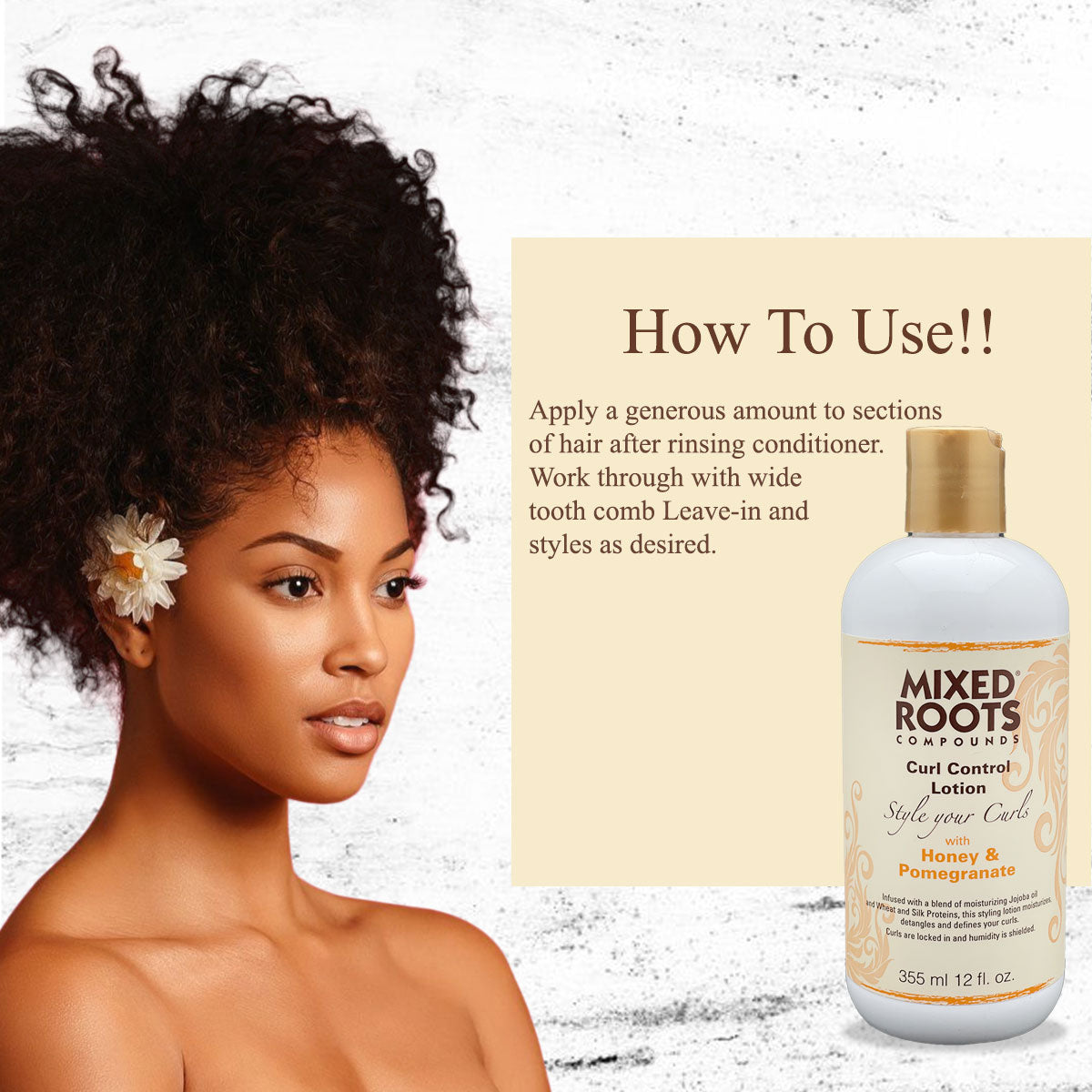 Mixed Roots Compounds Curl Control Lotion 355ml Style your Curl Honey & Pomegranate