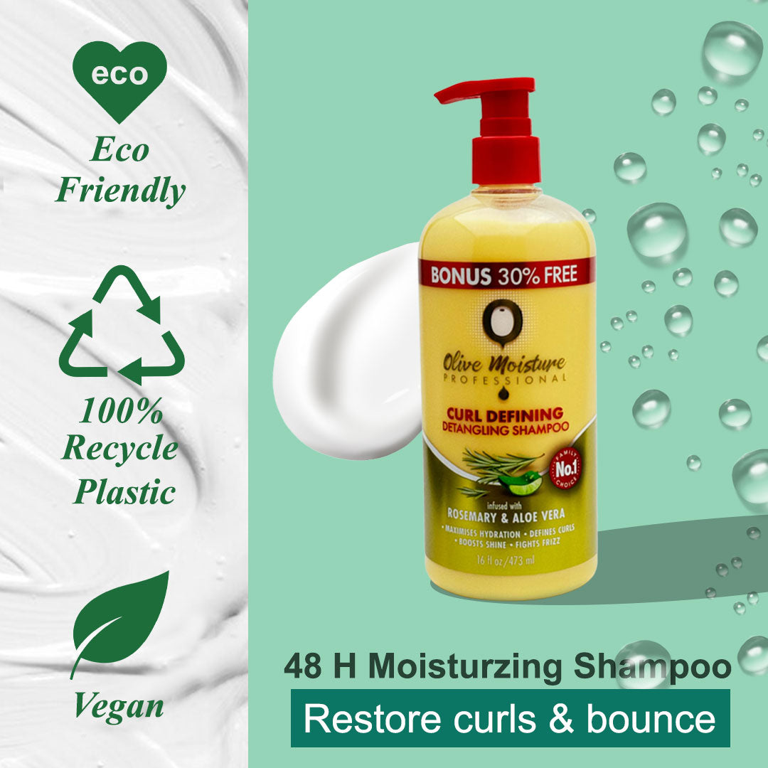 Olive Moisture Professional Curl Defining Detangling Shampoo - 473ml