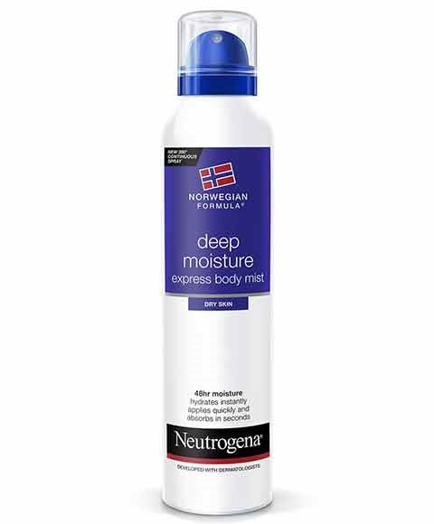 Johnson and Johnson Neutrogena Norwegian Formula Deep Moisture Express Body Mist For Dry Skin