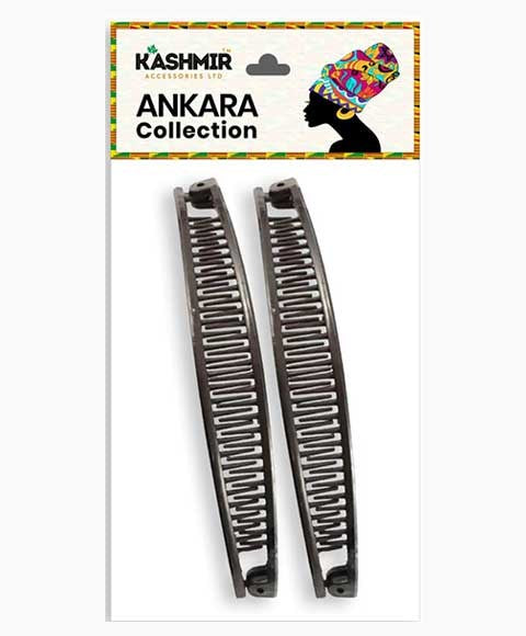 Kashmir Ankara Collection Banana Clips 2592 Black