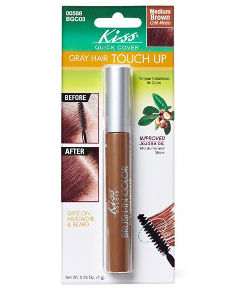 Kiss  New Yorkquick Cover Gray Hair Touch Up Brush BGC03