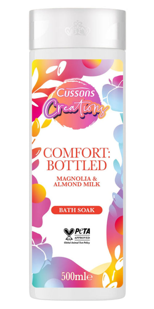 Creations Comfort Bottled Magnolia And Almond Milk Bath Soak 500ml