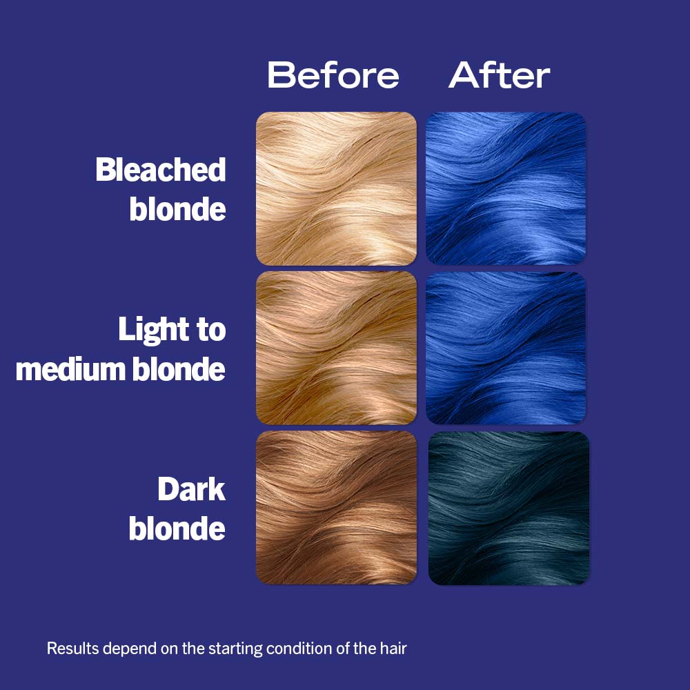 Schwarzkopf Live Ultra 2in1 Bright Permanent Colour HairDye, 095 Electric Blue