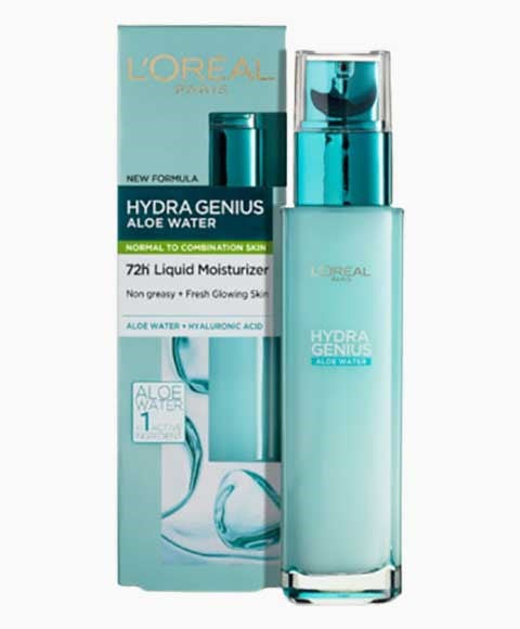 Loreal Hydra Genius Aloe Water 72H Liquid Moisturiser For Normal To Combination Skin