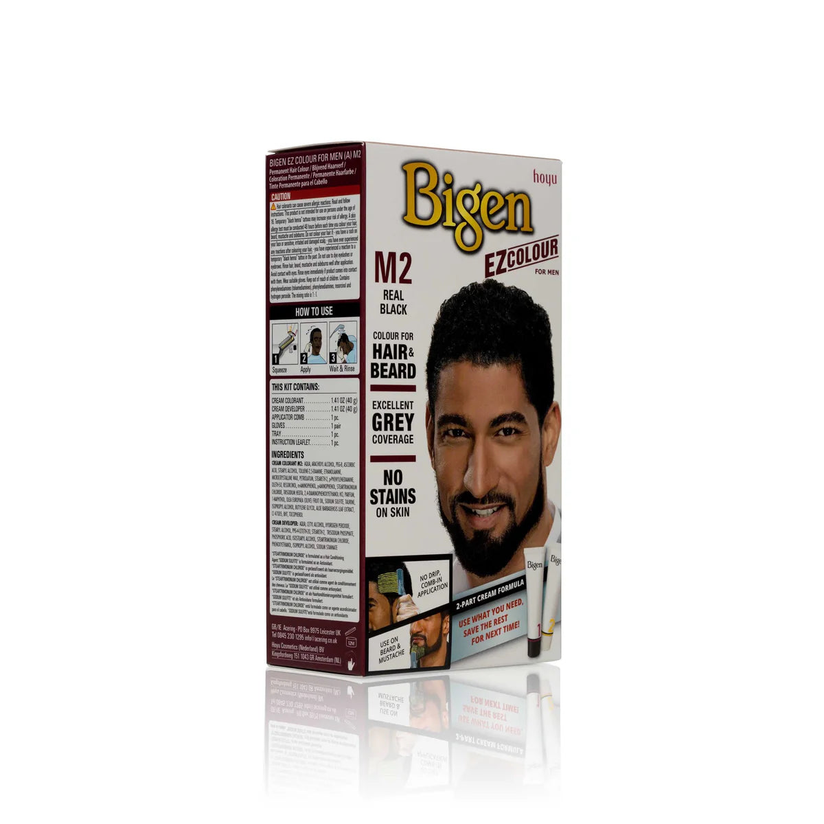 Bigen Men EZ Colour For Beard And Hair M2 Real Black