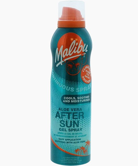 Malibu Continuous Spray Cools Soothes And Moisturises Aleo Vera After Sun Gel Spray 