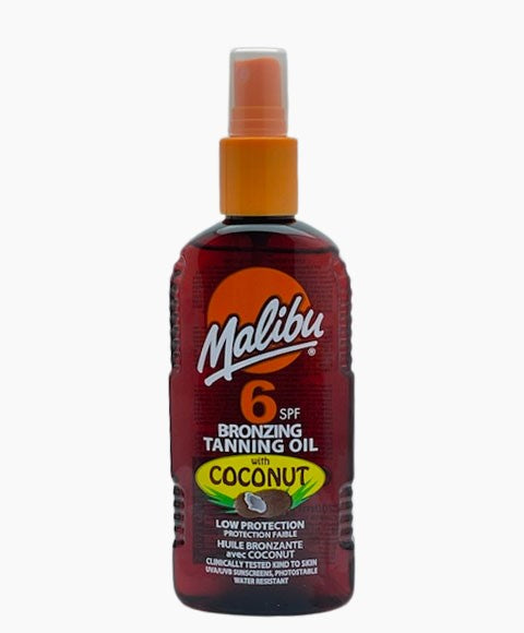 Malibu  Bronzing Tanning Oil With Coconut SPF6