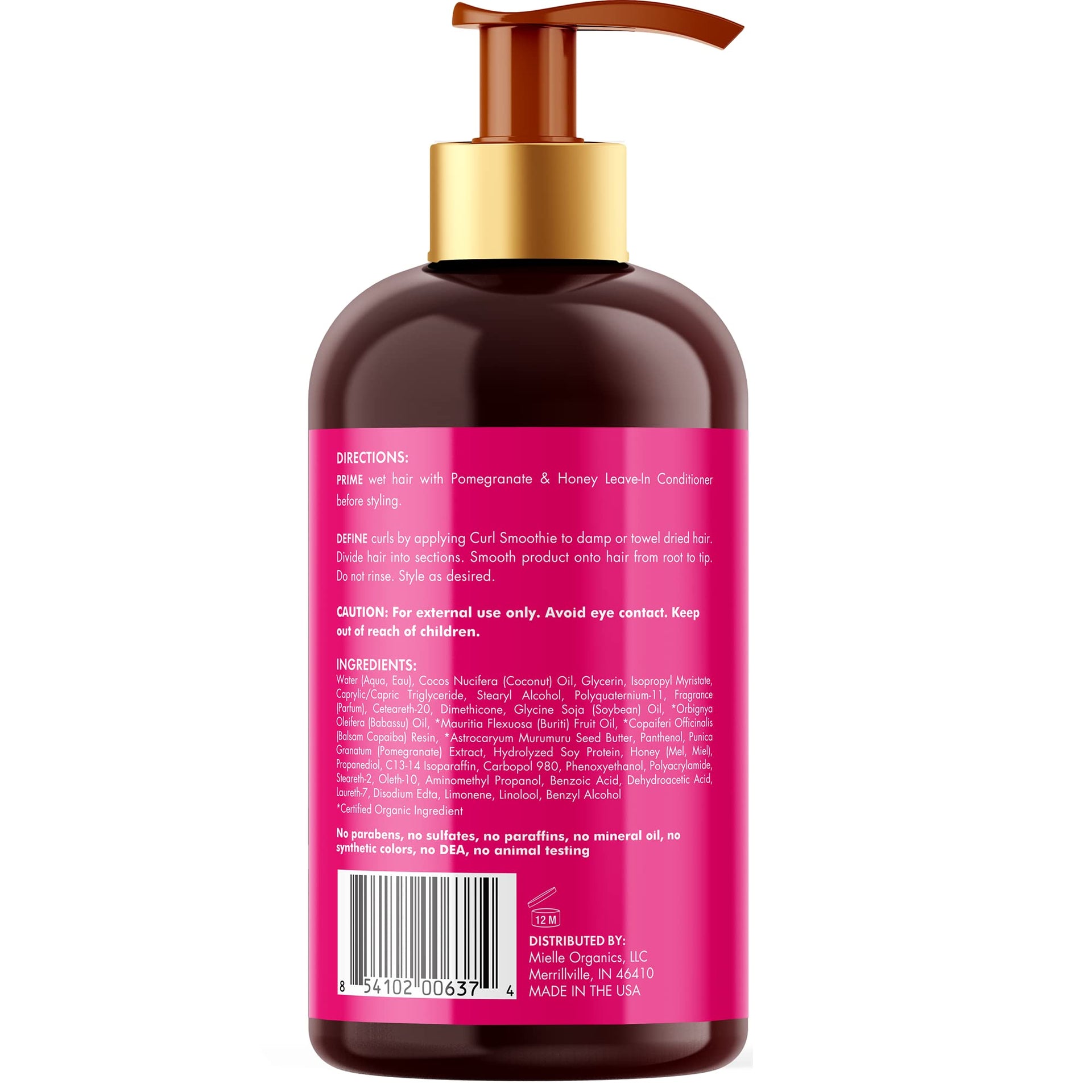 Mielle Organics Pomegranate & Honey Leave In Conditioner - 355ml