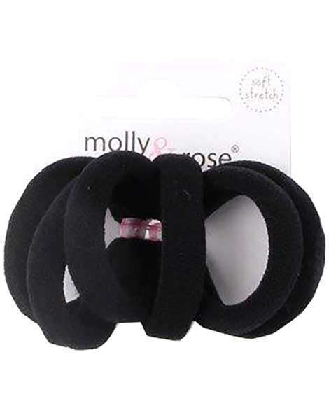 Molly And Rose  Jersey Elastic Bands Black 6387