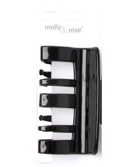 Molly And Rose  Rectangular Black Clamp 8148