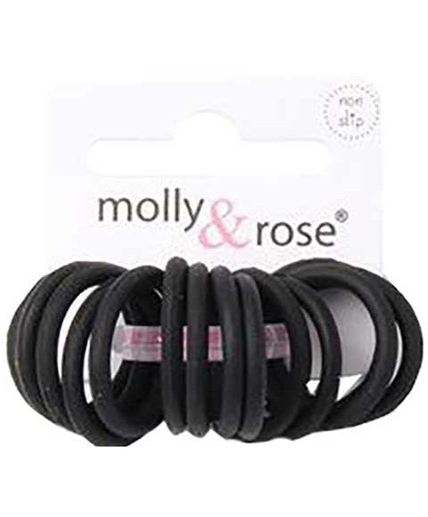 Molly And Rose  Silicone Elastic Black Bands 6531