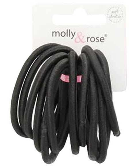 Molly And Rose  Thick Black Elastic Bands 6026