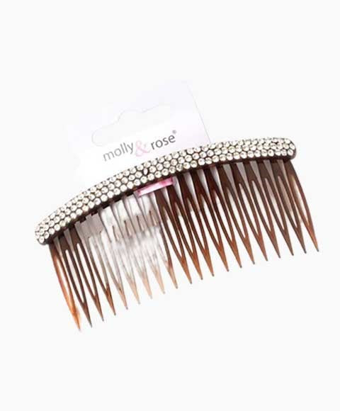 Molly And Rose Tort Side Comb With Diamante Stones 8348