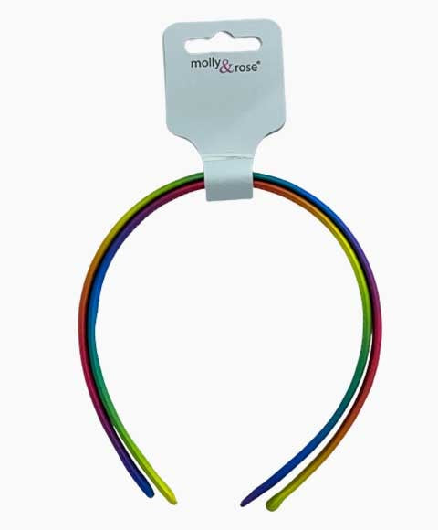 Molly And Rose Wide Rainbow Aliceband 8356