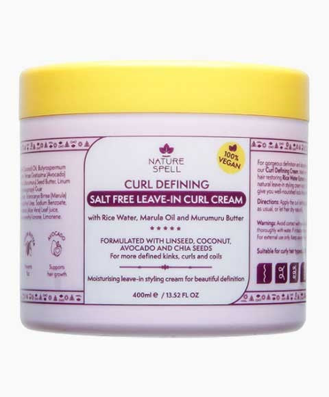 Nature Spell  Curl Defining Salt Free Leave In Curl Cream