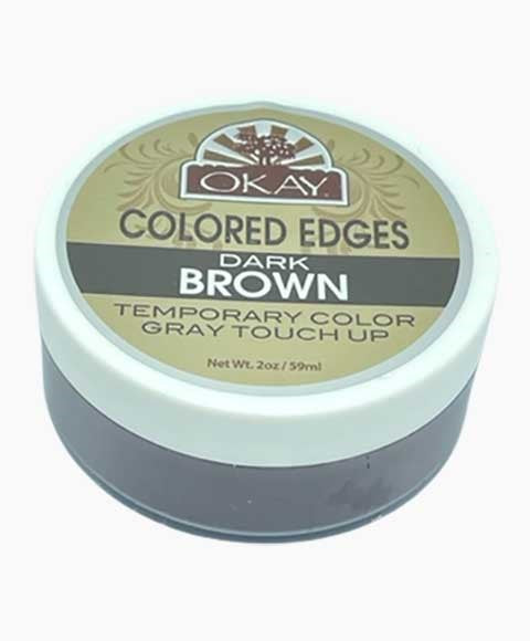 Okay  Colored Edges Gray Touch Up Dark Brown