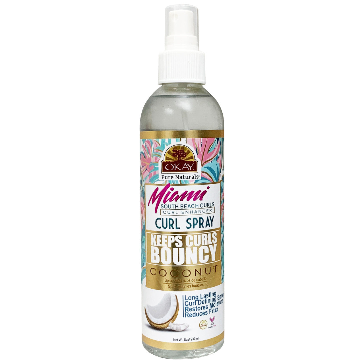 Okay Miami Keep Curls Bouncy Coconut Mousse 221ml