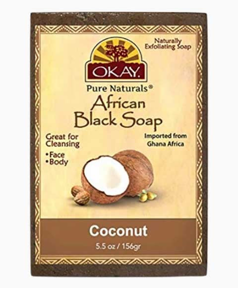 Okay  Pure Naturals African Black Coconut Soap