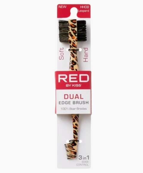 Red By Kiss  Dual Edge Brush Leopard HH08