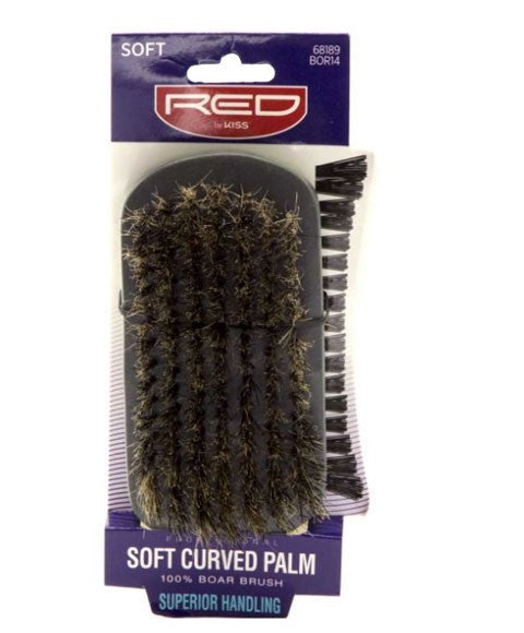 Red By Kiss Kiss Soft Curved Palm Boar Brush BOR14