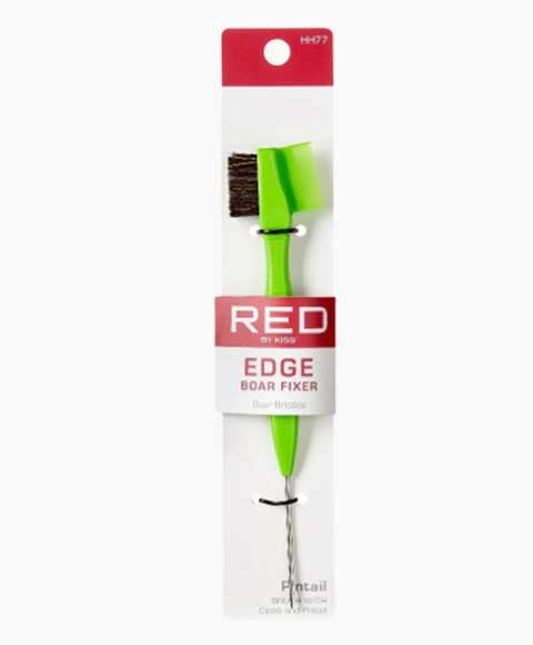 Red By Kiss  Edge Boar Fixer Pintail Brush Comb HH77