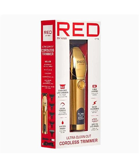 Red By Kiss  Ultra Clean Cut Cordless Trimmer CT16