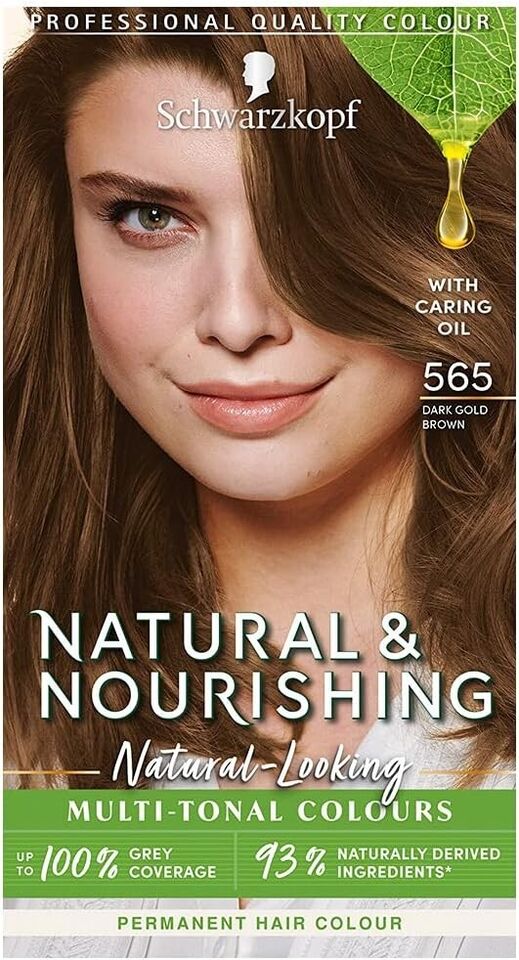 Schwarzkopf Natural And Nourishing Color Permanent Colour 565 Dark Gold Brown