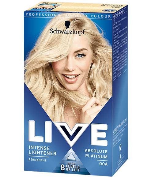 Schwarzkopf Live Color Intense Permanent Colours 00A Absolute Platinum