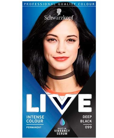 Schwarzkopf Live Color Intense Permanent Colours 099 Deep Black