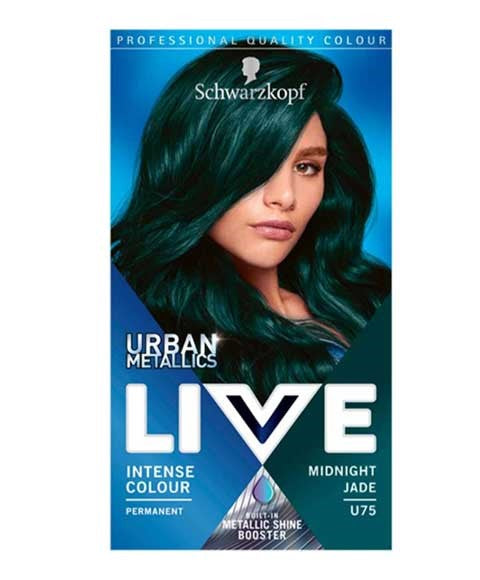 Schwarzkopf Live Urban Metallics Intense Permanent Colour U75 Midnight Jade