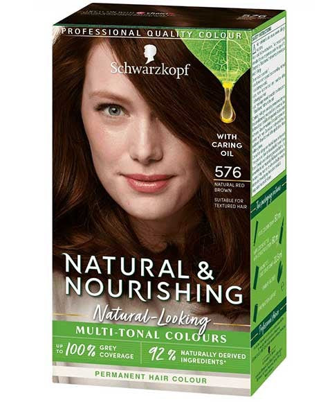 Schwarzkopf Natural And Nourishing Permanent Multi Tonal Colour 576 Natural Red Brown