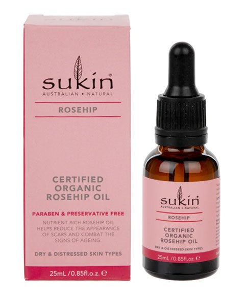 sukin Natural Skincare Certified Organic Rose Hip Oil