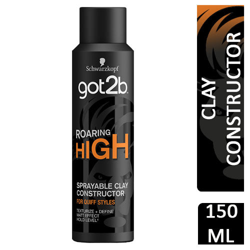 Schwarzkopf Got2b Roaring High Sprayable Clay Constructor, 150ml