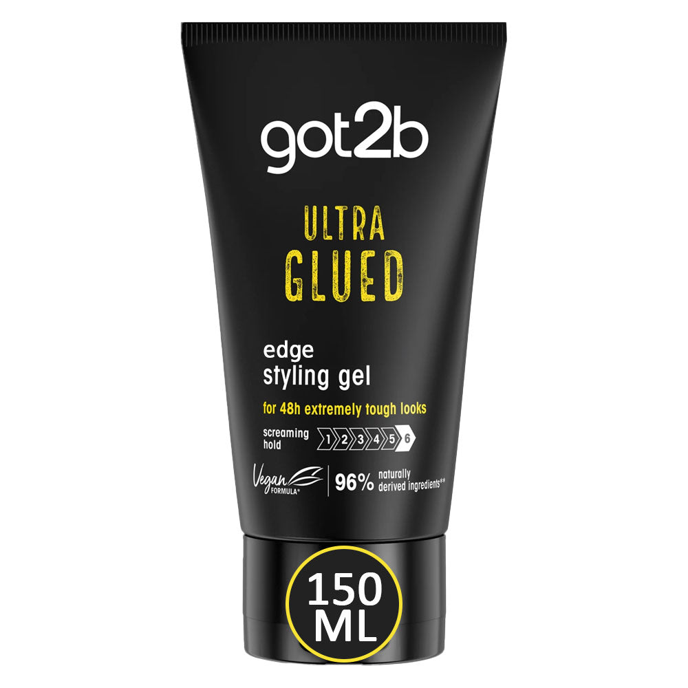 Schwarzkopf Got2b Ultra Glued Edge Styling Gel For 48H Extremely tough Hold