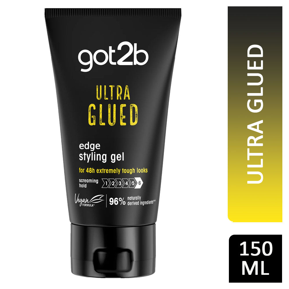 Schwarzkopf Got2b Ultra Glued Edge Styling Gel For 48H Extremely tough Hold