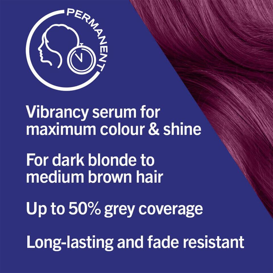 Schwarzkopf Live Intense Permanent Colour Hair Dye & Serum, 046 Cyber Purple