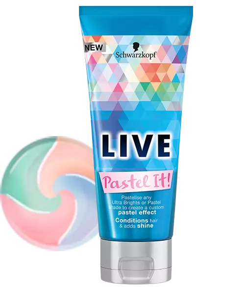 Schwarzkopf Live Paste It 200ml Conditions Hair, Pastel Effect