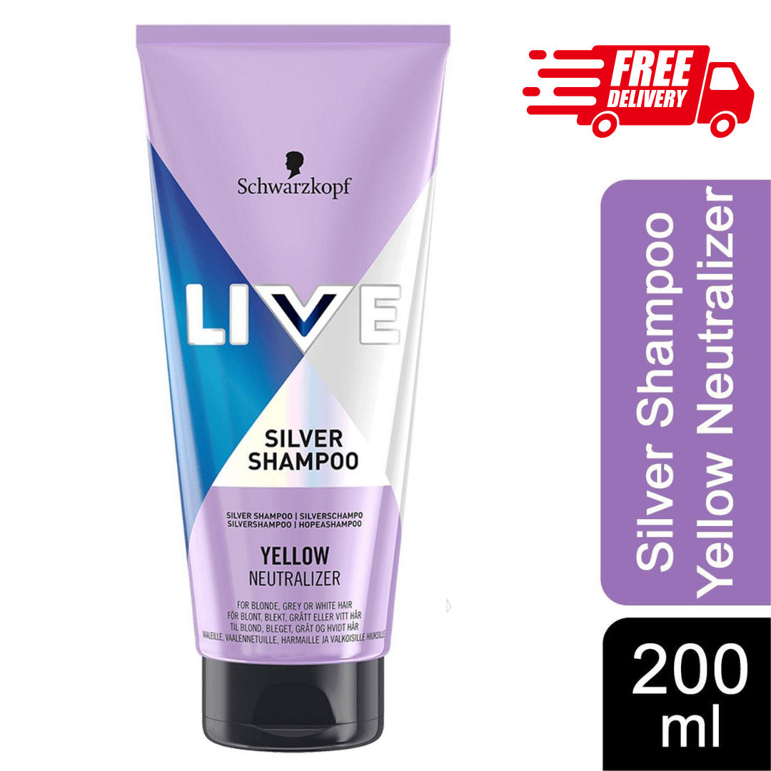 Schwarzkopf Live Anti-Yellow Silver Shampoo - 200ml